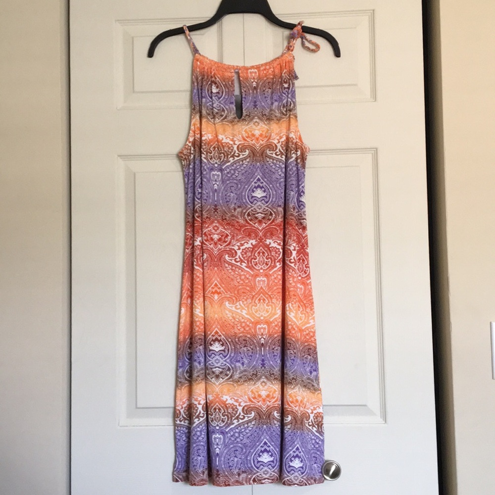 Beautiful Colorful Tie Dress